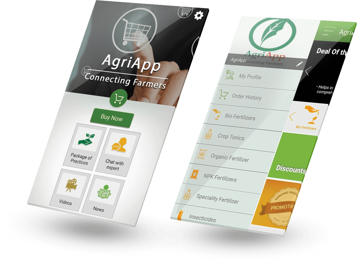 Agriapp android app development UI