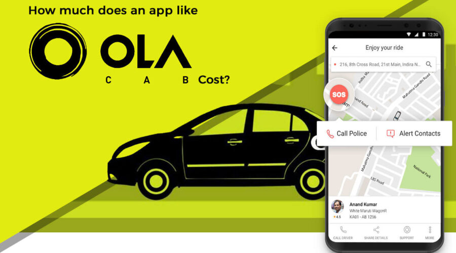 How Much Does An App Like Ola Cab Cost?