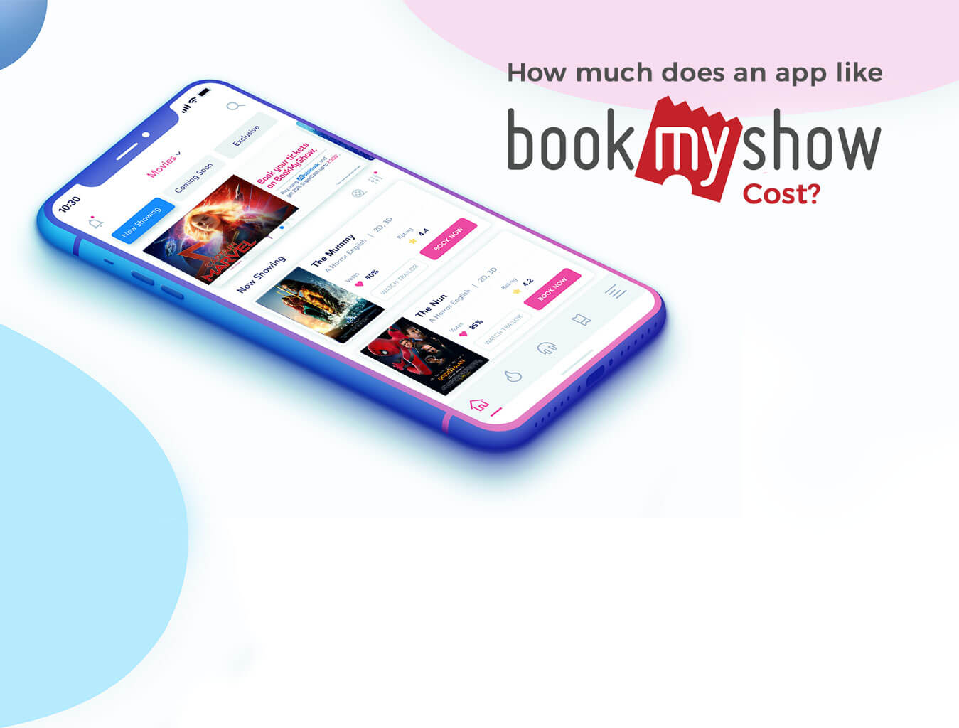 How Much Does it Cost to Develop an App like bookmyshow