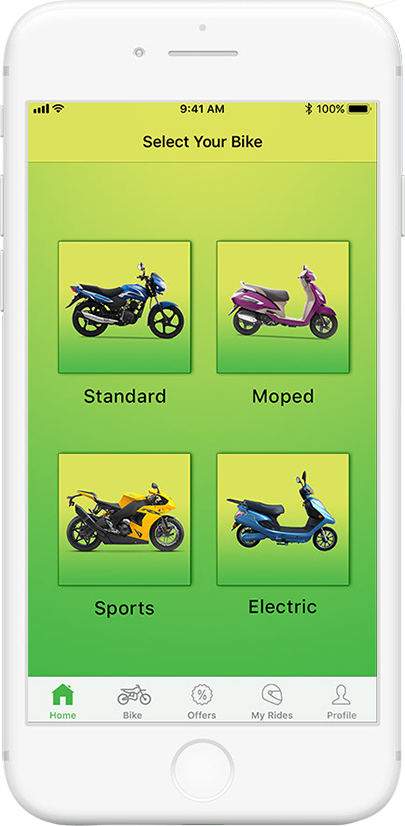 Motorbike Rental Mobile App