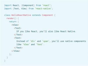 React Native Frame work Sample