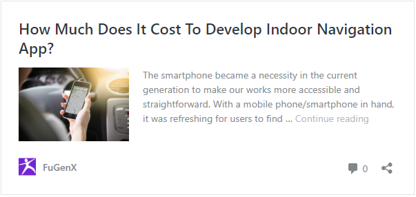 Cost to develop indoor navigation app