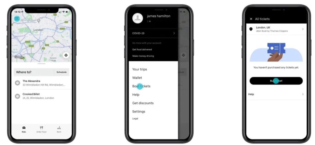 uberboat app development cost