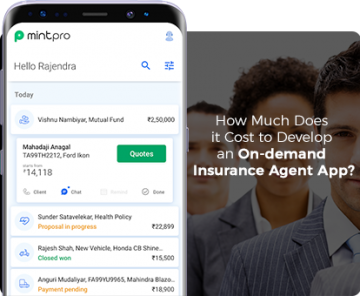 cost to develop an on-demand insurance agent app