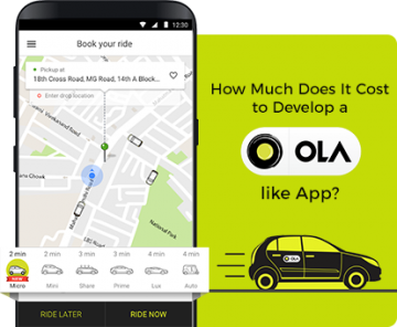 cost to develop a OLA like app
